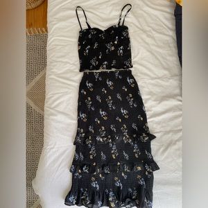 AF 2 piece top and skirt combo